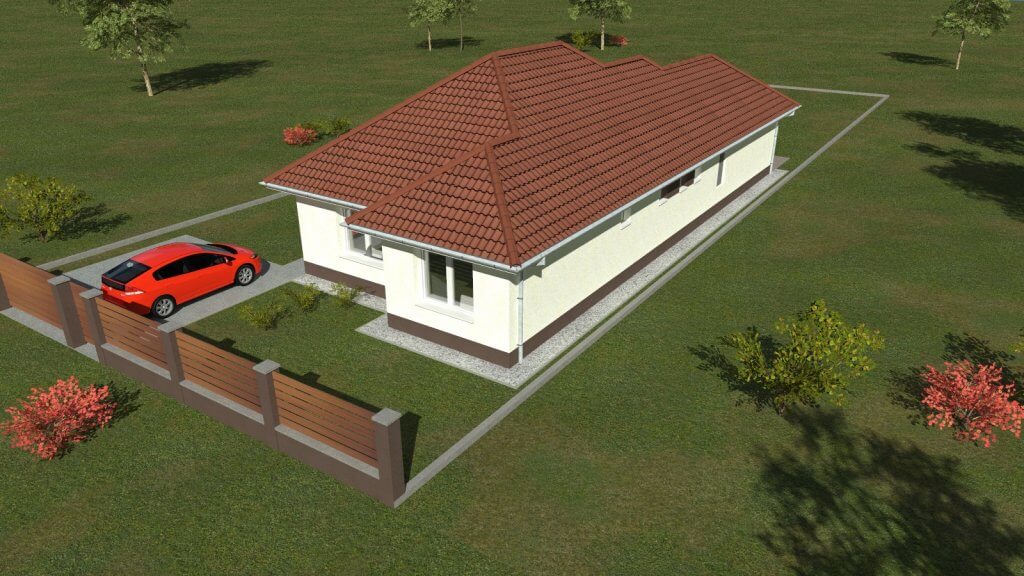 VERESEGYHÁZON CSALÁDI HÁZ ELADÓ - 80 NM