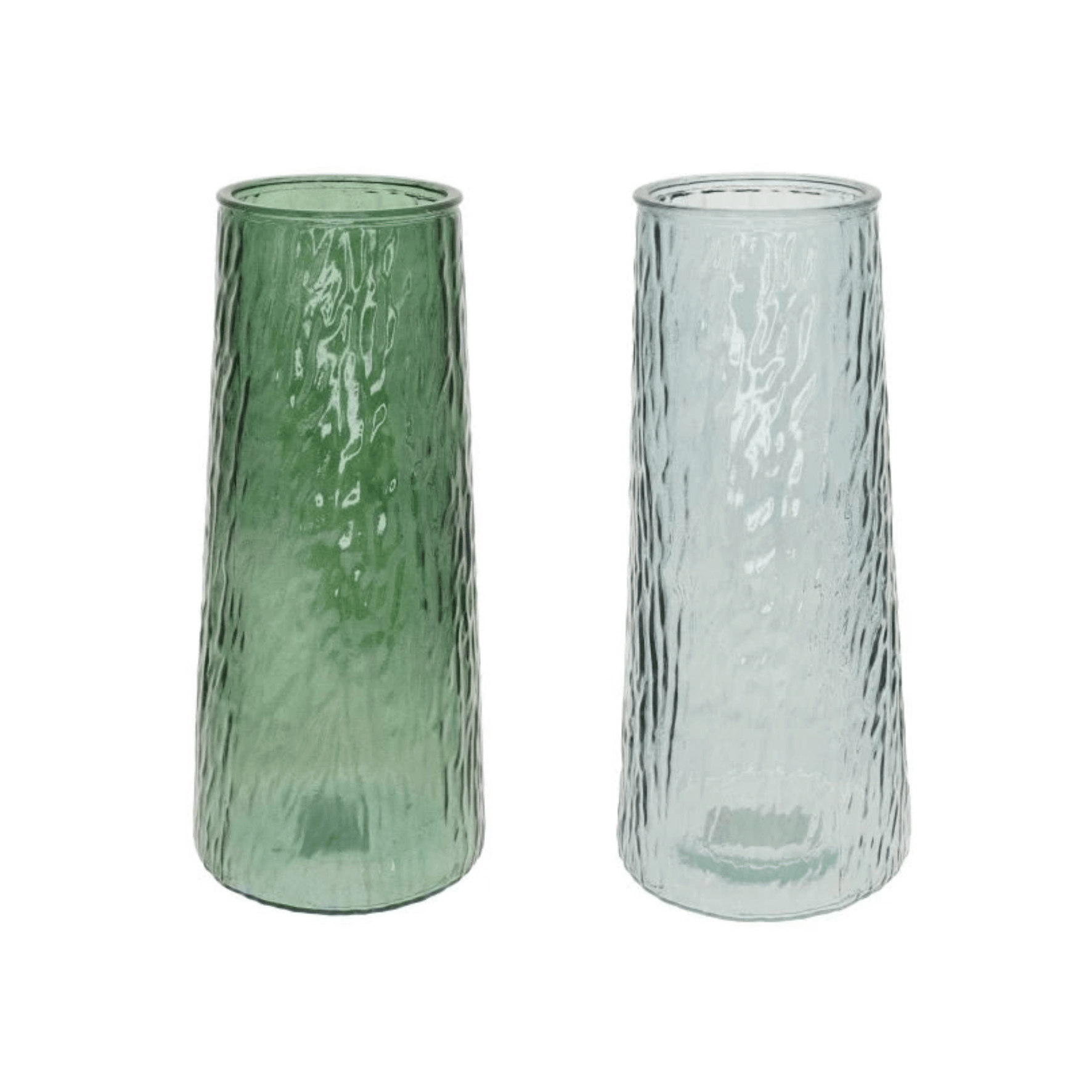 Textúrált üveg váza (nagy)