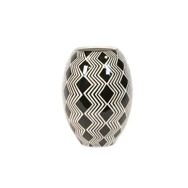 Váza kerek mintás kerámia